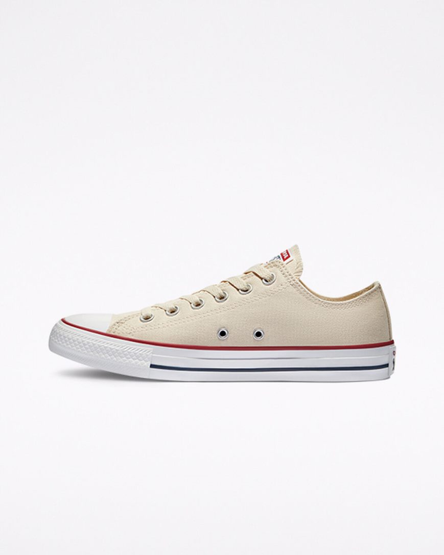 Zapatillas Bajas Converse Chuck Taylor All Star Classic Mujer Beige Blancas | PE 52PWLE